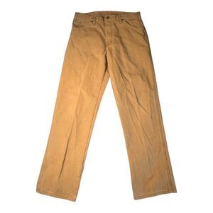 Dickies Heavyweight Relaxed Straight Fit Duck Carpenter Pants Men's 34x32 Brown